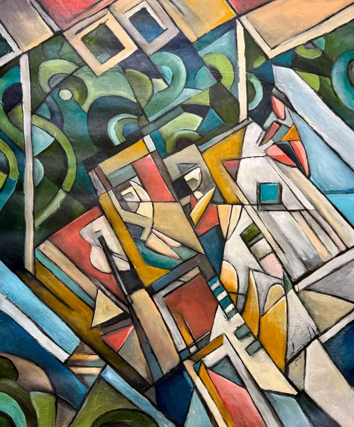 Jade Chapel, 85 × 70 cm